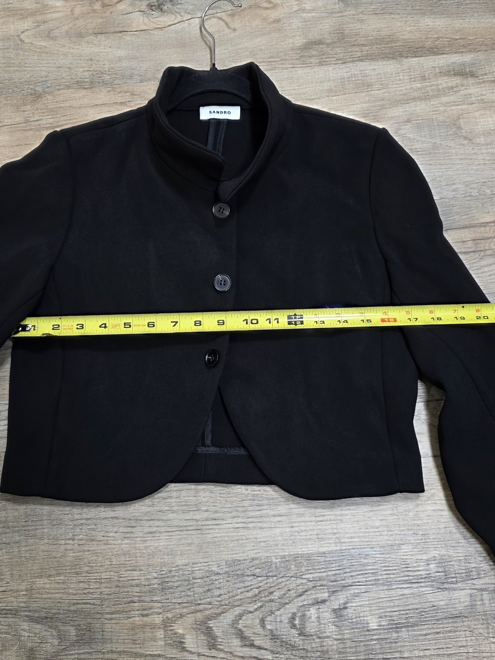 SANDRO LIORA CROPPED JACKET SIZE 4 MSRP $560 - Picture 13 of 14